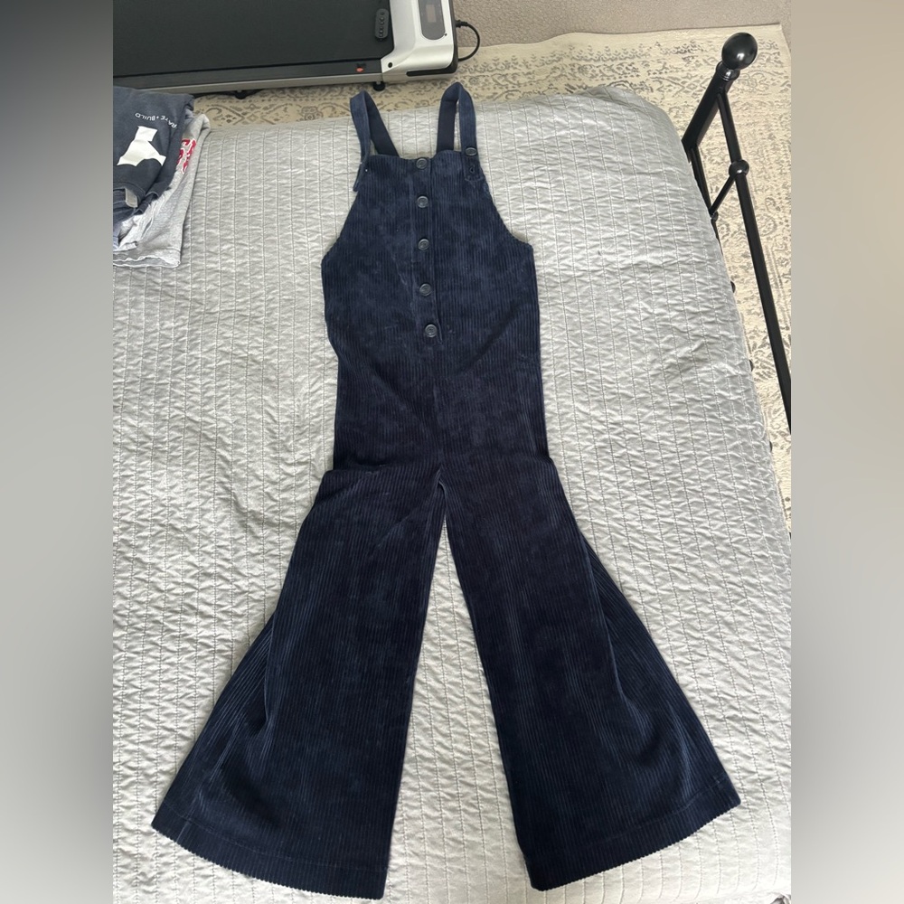 Madewell Dark Blue Corduroy Jumpsuit